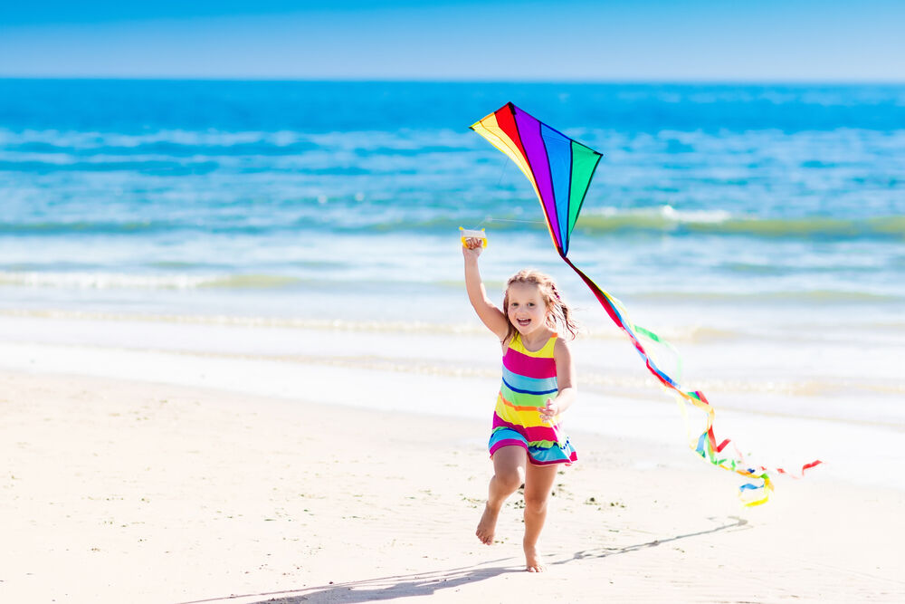 Flying kites